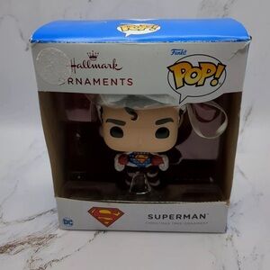 Hallmark~2021~FUNKO POP~SANTA SUPERMAN~WALMART EXCLUSIVE~Ornament~3.5"~New